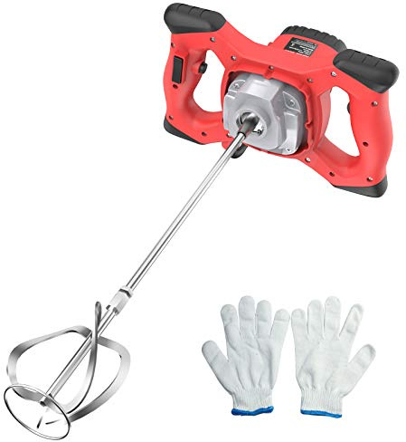 IMAYCC Cement Mixer, 2100W Electric Concrete Mixer with 6 Speed, 110V Handheld Mud Mixer for Motar,Paint, Grout, Plaster, Thinset,Fodder Stirring Tool