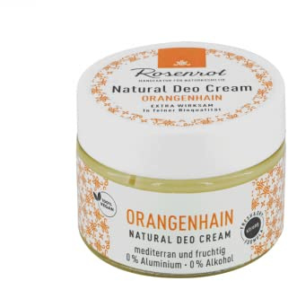 Rosenrot Naturkosmetik - Deo Creme - Orangenhain - Mediterran & fruchtig - 0% Aluminium - 0% Alkohol - VEGAN