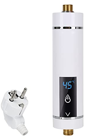 Btstil Mini Durchlauferhitzer Elektronischer Durchlauferhitzer, Mini Instant Warmwasserbereiter 3,5kW Durchlauferhitzer Dusche für Badezimmer Küche