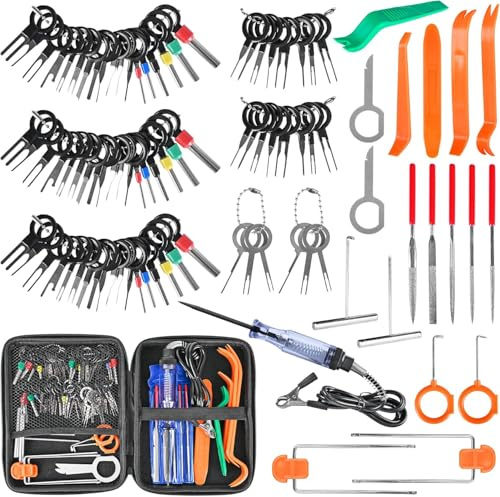 Terminal Removal Kit 96 Pcs - Depinning Tool, Electrical Connector Pin Removal Tool, Pin Extractor for Automotive, Household Devices