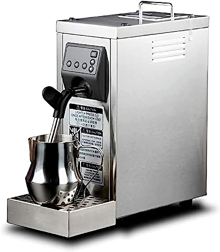 Mousseur À Lait Commercial, Machine À Mousser Le Café Électrique À Vapeur De Lait Automatique 800 Ml Machine À Bulles De Lait En Acier Inoxydable À Vapeur Professionnelle Pour Café, Lait, Thé À Bulles