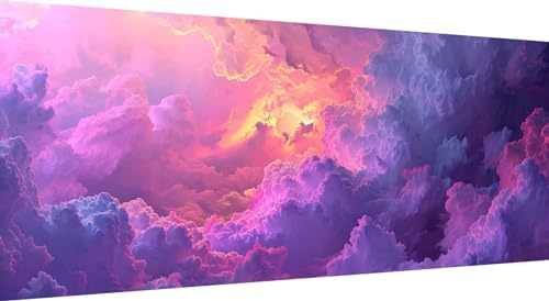 Qiaoqoo 5D Diamond Painting Landschaft, DIY Diamant Painting Bilder Wolke, Diamand Painting Erwachsene Groß xxl, Kinder Diamant kunst Set mit Diamond Painting Zubehör, Home Wand Décor 150x60cm