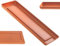 KADAX Sottovaso per vaso di fiori, in plastica, rettangolare, per vasi di fiori, sottovaso (rosso mattone, 40 cm), K9982