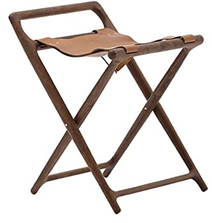 ZENFEKU Klappbarer niedriger Hocker, Angelhocker, Eingangshocker, Freizeit-Balkonhocker, Garderobenhocker, Teezimmer-Teetisch-Beistellhocker, Hockerbeine aus massivem Holz