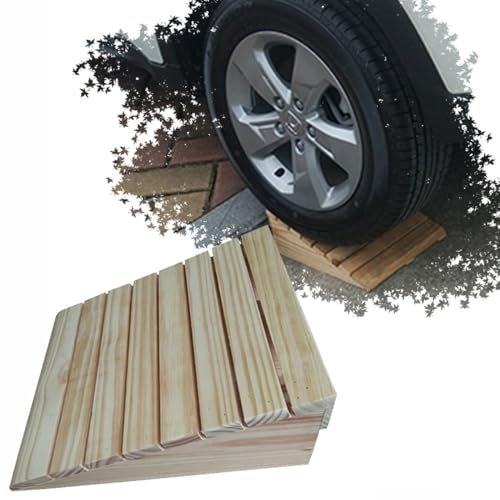 Portable Wheelchair Ramp for Doorways 8cm Rise Front Door Entry Ramp Transition Ramp with Wood Step Design Lightweight Durable and Easy to Install ADA Compliant Indoor and Outdoor Use