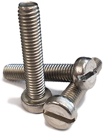 Stainless Steel Machine Screws, A2 Grade, 4BA x 3/4 inch, Cheese Slotted Head, Pack of 20