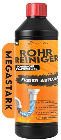 Premium avlopp avloppsrenare 1000 ml extra stark avloppsfri – avloppsrenare rörfri rörrengöring – kök, badrum – kraft mot igensättning
