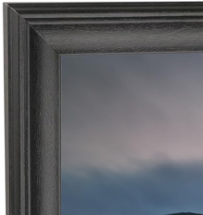 18x34 inch Picture Frame Solid Wood Black,Suitable for Panoramic Photo Frame, Posters,Painting,Group Photo,Puzzle (A23B1834)