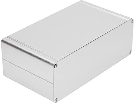 Mumusuki Scatola Elettrica in Alluminio Custodia di Involucro Impermeabile 62 X 178 X 100 Mm di Tipo Diviso con Viti Integrate per Amplificatore di Alloggiamento del Circuito di Alloggiamento