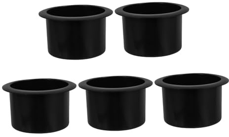 IMIKEYA 5 Piezas Portavasos de Plástico para Sofá y Barco de Insertos para Reposabrazos y Mesa de Póquer Reemplazo para Coche RV y Camión