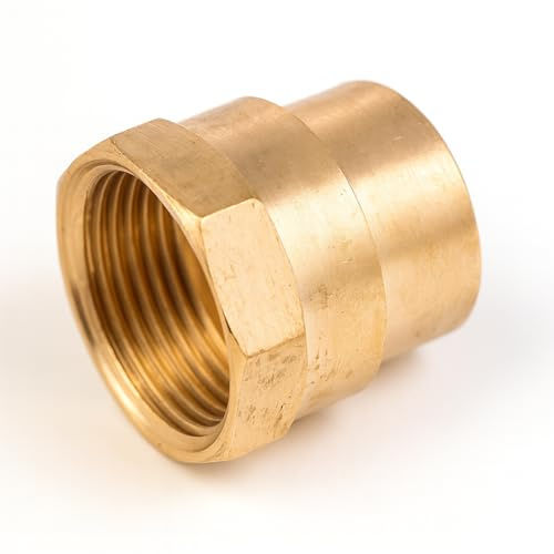 Westco 2 x 22 x 3/4 C x FI Adattatore EF2 – Raccordo a compressione in ottone, connettore in ferro da rame a femmina, parte idraulica durevole