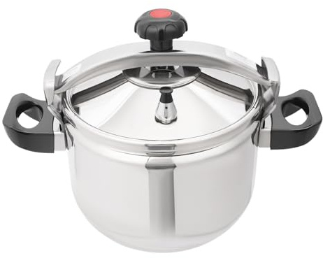 Olla a presión de acero inoxidable, 60 kPa, olla a presión con 3 compartimentos de base sándwich para inducción, gas y vitrocerámica, olla de presión grande para cocina, hotel y familia (22 l/23,25 Qt
