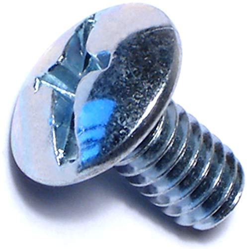 Hard to Find Fastener Combination Truss Head Machine Screws, Durable Steel Fasteners for Home Improvement, DIY, Construction, 1/4-20 x 1/2, Pack of 100
