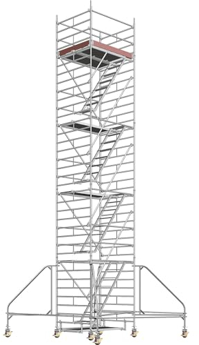 Layher | Universal-Fahrgerüst | mit Standleiter | Plattform 1,80 x 1,50 m | Gerüsthöhe 9,43 m