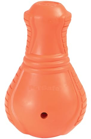 PetSafe Squeak n' Treat Booya – Curare la noia e ridurre l'ansia da separazione – Giocattolo dispensatore di Cibo per Cani – Squeaker incoraggia Il Gioco – rallenta Il Mangiare – Aiuta a Pulire i