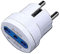 Techly 100129 Adattatore Spina Schuko a Presa 10/16A Bianco Bianco