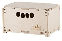 Hochbelastbar Werkzeugbox aus Holz Holzkiste Naturbelassen 30x20x17cm 7 Liter mit Deckel stapelbar Aufbewahrungsbox