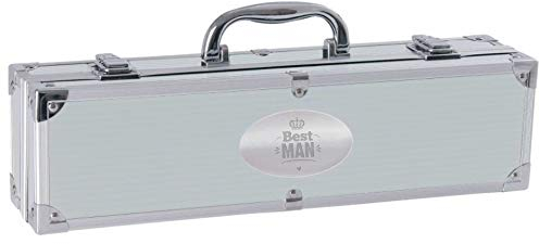 Grillkoffer • Best Man • für den Trauzeugen | Geschenk Mann Geschenkidee Trauzeuge Bruder Freund Danke mit Gravur