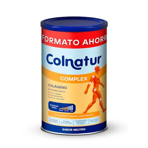 Colnatur Complex Neutro Formato Ahorro | 495g | Colágeno con Magnesio y Vitamina C para Músculos y Articulaciones
