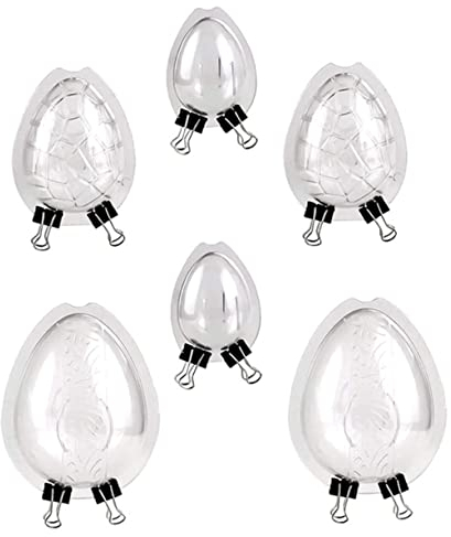 Cabilock 6stücke Titel Teiliges Transparentes Schokoladenform Eierförmige Süßigkeiten Und Kekseformen Aus Kunststoff Für DIY-kreationen Und Backen