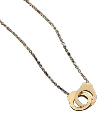 UnLou Halskette Anhänger Mode Gold Farbe Handschellen Halskette Frauen Halsketten Schmuck Weibliches Geschenk Geburtstagsgeschenke
