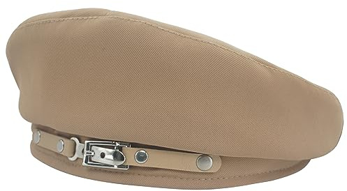 AIEOE Damen Französischen Baskenmütze Frauen Barett Mütze Künstler Baskenmütze Barett Beige