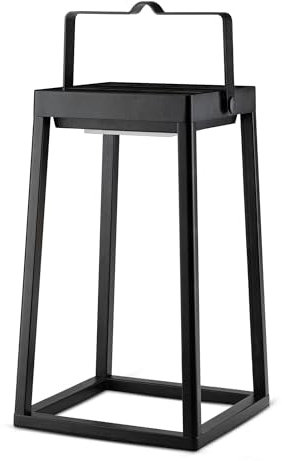 Brendz Lampada da tavolo Solare, IP54 Impermeabile, Lanterna LED Solare con 3 Modalità di Luce, Batteria Ricaricabile via USB-C, Decorazione da Giardino, Lampada da Tavolo per Esterni, Tulsa