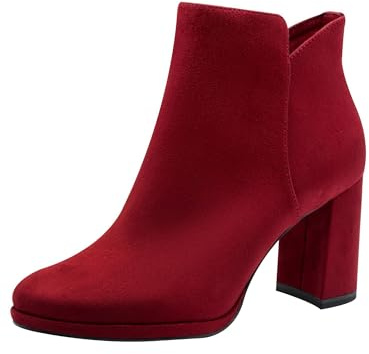 Tamaris 1-25362-45, Botas Cortas al Tobillo Mujer, Rojo, 40 EU