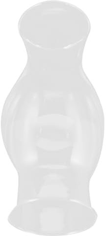 Chimenea de Lámpara de Aceite Transparente de Vidrio, Pantalla Vintage