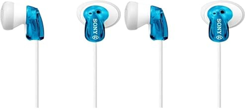 Sony MDR-E9LP In-Ear/In-Ohr Kopfhörer (1,2m Kabel, Neodym-Magnet, für MP3-Player, Walkman, iPod) Mehrfarbig (Packung mit 2)