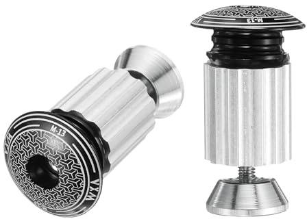 QUARKZMAN Tapones Para Extremos De Manillar De Aluminio Tapones Para Manillar De Bicicleta 0.6oz Sistema De Expansión Y Bloqueo Para MTB Bicicleta De Ruta BMX Bicicleta De Piñón Fijo Negro