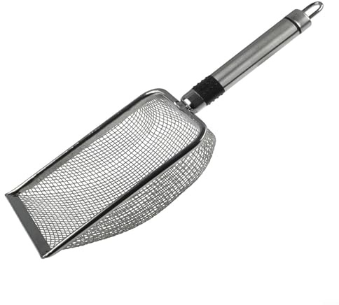 Gartensieb-Set aus Edelstahl zum Sieben von Erde, Kompost und Sand bei Gartenarbeiten im Freien, inklusive 4 Maschen für Bodenvorbereitung und verbessertes Pflanzenwachstum, leichtes Werkzeug (2,8 mm)