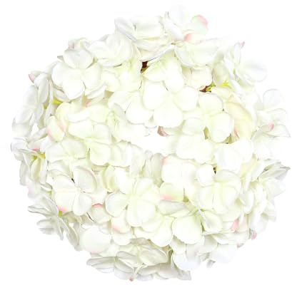 Hortensienkranz 30cm DP künstlicher Kranz Hortensien Dekokranz Wandkranz Türkranz (Weiß-Creme)