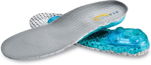 Spring Loaded Shoe Inserts Insoles for Men & Women, Shock Absorbers For Your Feet! - Soleeze Size X Large