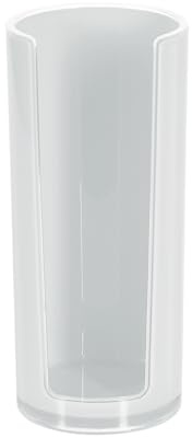 Spirella Wattepadspender Wattepadhalter Acryl Sydney Make-Up Kosmetikorganizer 16,5 x 7 cm Weiß