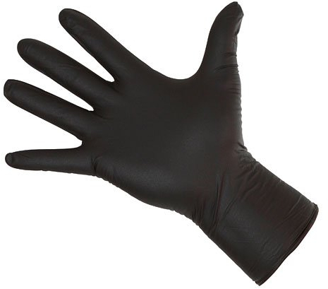 Kerbl Gants à usage unique Nitrile Long Black, taille M