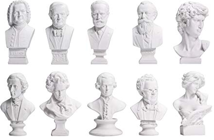 zamonji Waldosia 10 mini compositore classico musicista musicista resina busto statue scultura accessori casa delle bambole decorazione scrivania