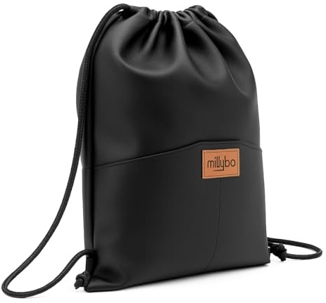 millybo SACCO ECO ÖKO- Leder Beutel Turnbeutel Sportbeutel Beuteltasche Rucksack