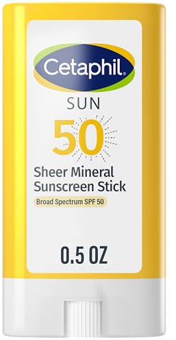 CETAPHIL | Mineral Sun Protection Face Stick | SPF 50 | Water Resistant | With Vitamin E | Suitable for Sensitive Skin | 14g