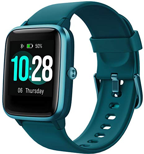 Smartwatch Donna Uomo,Smart Watch Orologio Fitness Android iOS Contapassi Cardiofrequenzimetro da Polso Orologio Sportivo Bluetooth Touch Conta Calorie Activity Tracker IP68 con Cronometri (Verde)