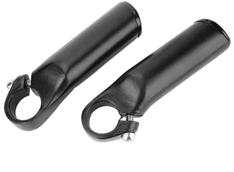 Cyrank Bicycle Bar Ends,Bike Handlebar End Security Bike Bar Ends,Bicycle Grips Bar Ends,Aluminum Alloy Bar Ends Mountain Bike Handlebars for Mountain Bike Road Bike and Most Bike