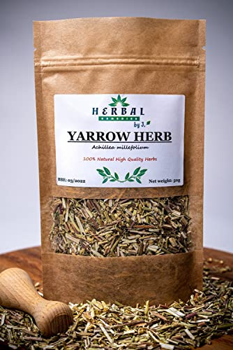 Yarrow Tea Dried Herbal Blend/Loose Leaves/Achillea millefolium/Pain Relief Menopause Women Tea - Herbal Remedies by J. - Krwawnik ziele