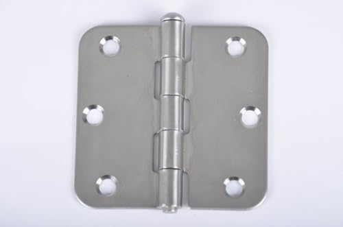 BURI 5 Stück Scharnier Edelstahl 76x76 mm Kistenbänder Torband Türband Klappscharnier