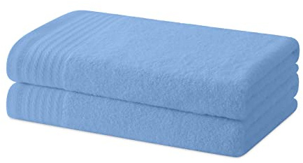 Degrees Home - Juego de 2 Toallas de baño o Ducha - Juego de Toallas - 100% Algodón - 480g/m2-130x65 cms
