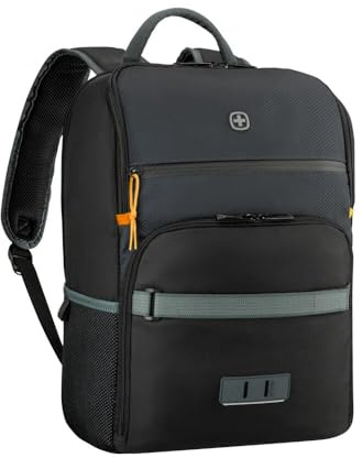 WENGER Move Zaino Porta PC con Tasca per Tablet, Notebook 16”, 22 l, Uomo Donna, Ufficio Università Scuola Viaggi, Nero, 612570