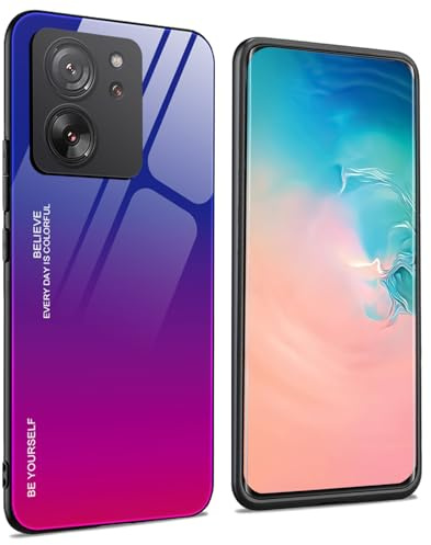 WBWONE para Xiaomi Mi 13T 5G / 13T Pro 5G Funda, Cristal Templado Resistente a Arañazos, Borde de Silicona TPU Bumper Resistente a los Golpes Case Protectora Cover - 4