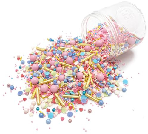 Happy Sprinkles DANCING QUEEN -Streusel Party Torten Pastell Deko - 90g | Bunter Streuselmix mit Schokolade, für Torten, Cupcakes & Kekse, ideal für Geburtstage & Kindergeburtstage
