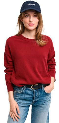 GANT Superfine lammull C-hals, Plumped Red, L
