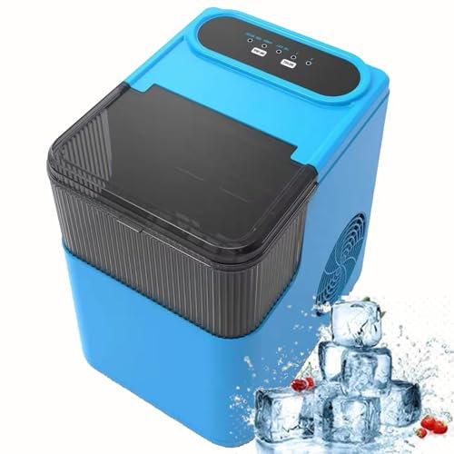 星姿 Ice Maker - Macchina per il ghiaccio portatile, autopulente, con 9 cubetti di ghiaccio in 6 minuti, pausa automatica quando il ghiaccio è pieno, con paletta e cestello