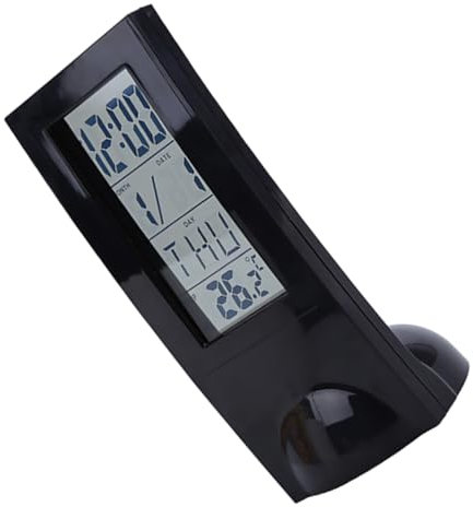Garneck 1PC Multifunktionaler Elektronischer Wecker Mit Temperaturanzeige Digitalem Display Kalender Und Alarmfunktion Für Desktop Ohne Batterie